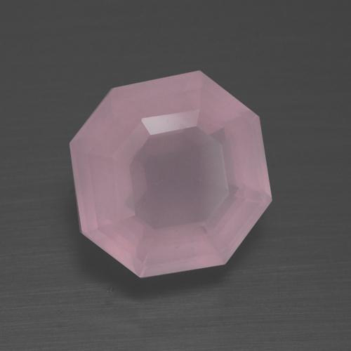 Quartzo rosa rosa natural 2,69ct, corte esmeralda, transparente