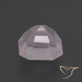 Quartzo Rosa Rosa Rosa bem claro Natural 3.57ct, Corte Octógono / Esmeralda, Transparente