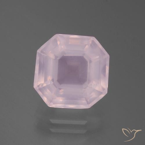 5.41ct Natural Rosa Cereja Claro Quartzo Rosa, Corte Esmeralda, Transparente