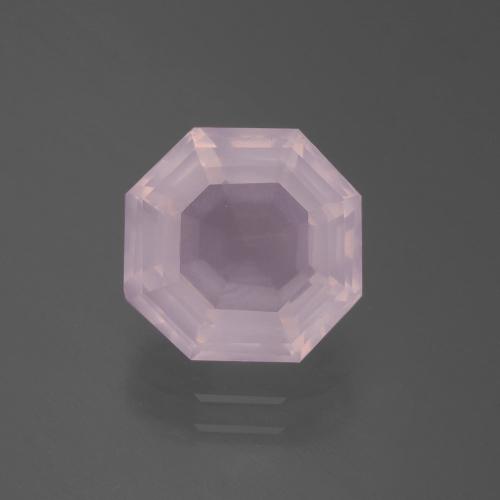 Quartzo Rosa Rosa chiclete Natural 3.68ct, Corte Esmeralda, Transparente