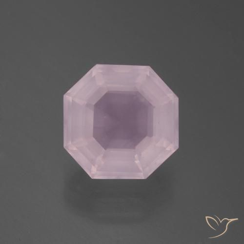 3.75ct Natural Rosa chiclete Quartzo Rosa, Corte Esmeralda, Transparente