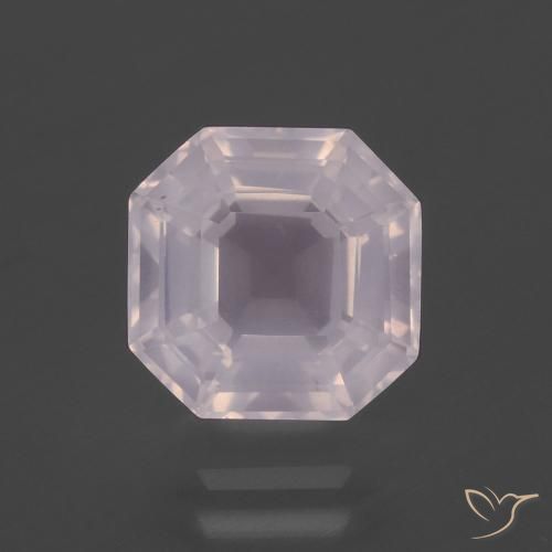 4.06ct Natural Rosa Claro Rosa Quartzo Rosa, Corte Esmeralda, Transparente