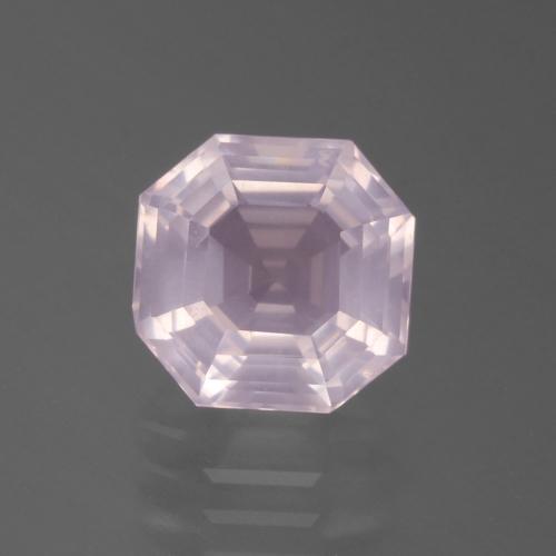 Quartzo Rosa Luz rosa Natural 3.38ct, Corte Esmeralda, Transparente