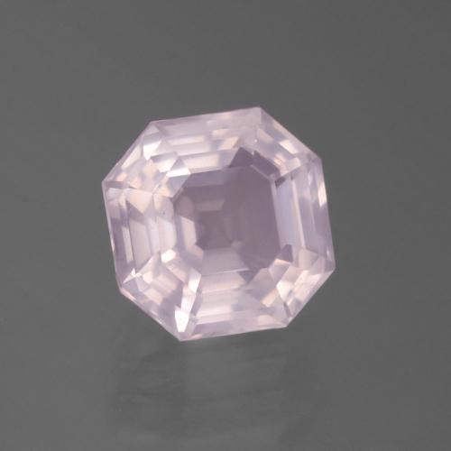 Quartzo Rosa Luz rosa Natural 3.38ct, Corte Esmeralda, Transparente