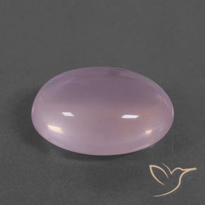 Quartzo rosa rosa natural 14,42ct, corte oval, transparente