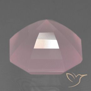 Quartzo Rosa Rosa médio-escuro Natural 5.61ct, Corte Octógono / Esmeralda, Transparente
