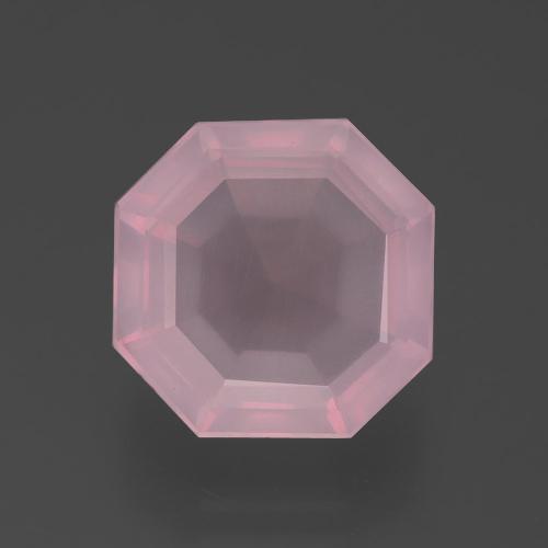 Quartzo Rosa rosa rosa Natural 5.34ct, Corte Esmeralda, Transparente