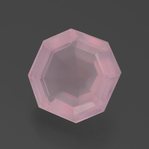 Quartzo Rosa rosa rosa Natural 5.34ct, Corte Esmeralda, Transparente