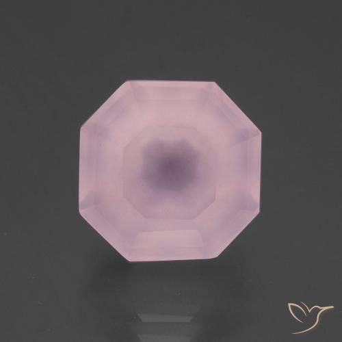 9.02ct Natural Rosa chiclete Quartzo Rosa, Corte Esmeralda, Transparente