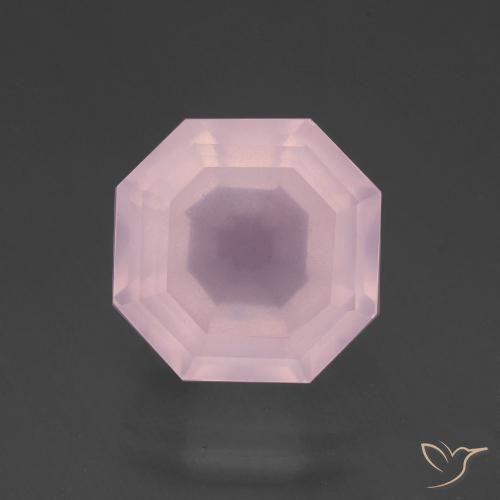 7.76ct Natural Rosa chiclete Quartzo Rosa, Corte Esmeralda, Transparente