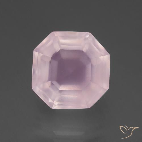 9.25ct Natural Rosa Claro Rosa Quartzo Rosa, Corte Esmeralda, Transparente
