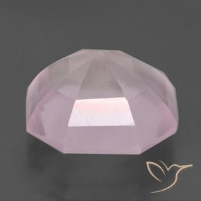 Quartzo Rosa Luz rosa Natural 12.64ct, Corte Octógono / Esmeralda, Transparente