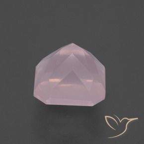 Quartzo Rosa Rosa chiclete Natural 3.82ct, Corte Octógono / Esmeralda, Transparente