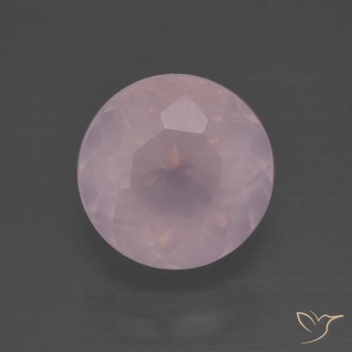 4.44ct Natural rosa rosa Quartzo Rosa, Redondo, Transparente