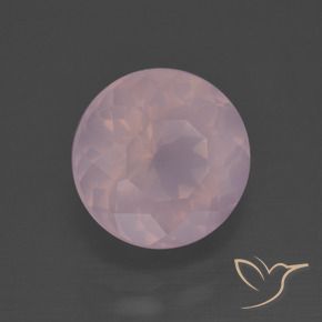 Quartzo Rosa rosa rosa Natural 4.44ct, Redondo, Transparente