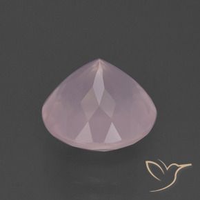 Quartzo Rosa rosa rosa Natural 4.44ct, Redondo, Transparente
