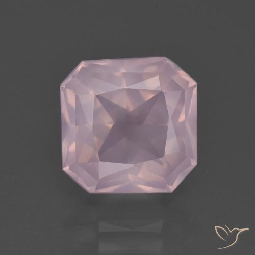 4.71ct Natural Rosa Claro Rosa Quartzo Rosa, Corte Esmeralda, Transparente