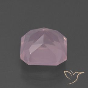 Quartzo Rosa Rosa Claro Rosa Natural 4.71ct, Corte Octógono / Esmeralda, Transparente