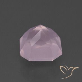 Quartzo Rosa Luz rosa Natural 4.39ct, Corte Octógono / Esmeralda, Transparente