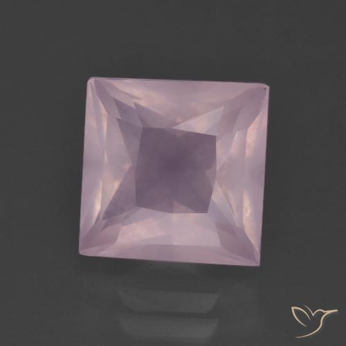 4.76ct Natural rosa rosa Quartzo Rosa, Quadrado, Transparente
