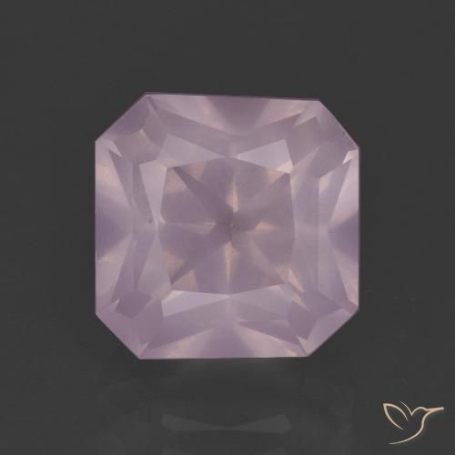 5.68ct Natural Rosa chiclete Quartzo Rosa, Corte Esmeralda, Transparente