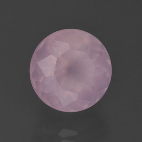 Quartzo rosa rosa natural 5,37ct, corte redondo, transparente