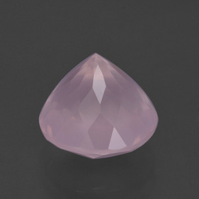 Quartzo rosa rosa natural 5,37ct, corte redondo, transparente