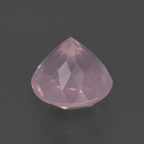 Quartzo rosa rosa rosa médio natural 5,04ct, corte redondo, transparente