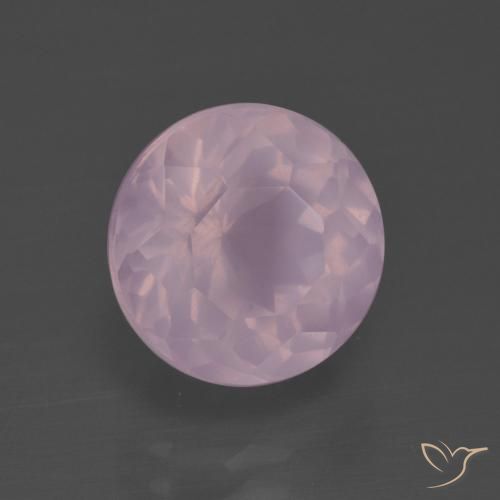 Quartzo Rosa rosa rosa Natural 5.18ct, Redondo, Transparente