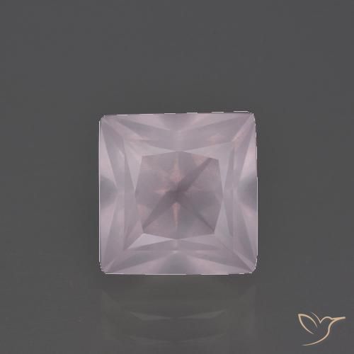 3.97ct Natural Rosa Claro Rosa Quartzo Rosa, Quadrado, Transparente