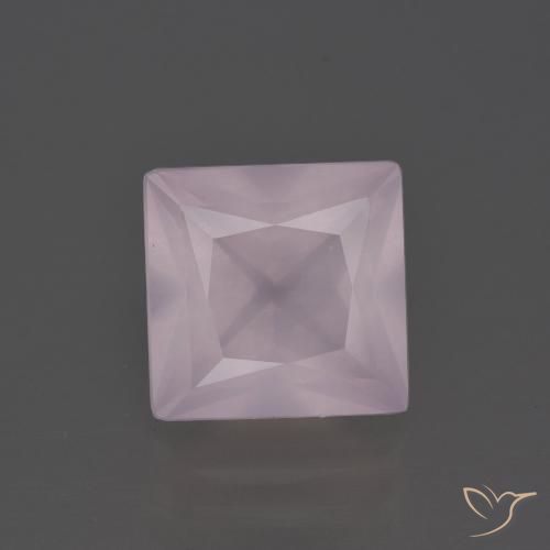 4.27ct Natural Rosa Claro Rosa Quartzo Rosa, Quadrado, Transparente