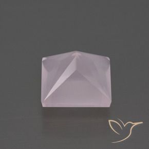 Quartzo Rosa Rosa Claro Rosa Natural 4.27ct, Quadrado, Transparente