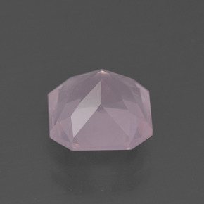 Quartzo Rosa Luz rosa Natural 3.66ct, Corte Esmeralda, Transparente