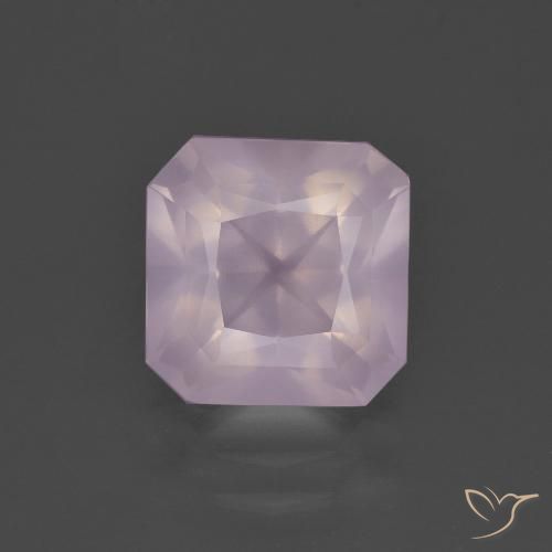 3.08ct Natural Rosa Cereja Claro Quartzo Rosa, Corte Esmeralda, Transparente