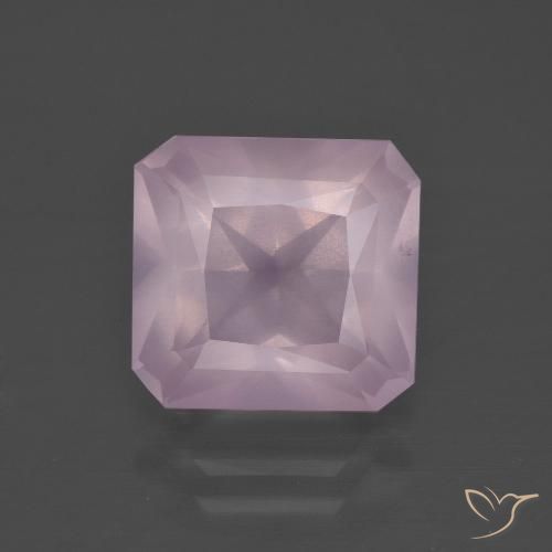 5.04ct Natural Rosa chiclete Quartzo Rosa, Corte Esmeralda, Transparente