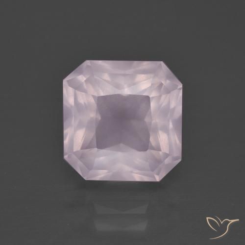 4.75ct Natural Luz rosa Quartzo Rosa, Corte Esmeralda, Transparente