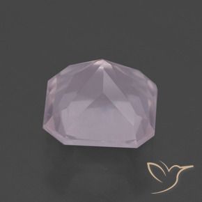 Quartzo Rosa Rosa Claro Rosa Natural 5.13ct, Corte Octógono / Esmeralda, Transparente