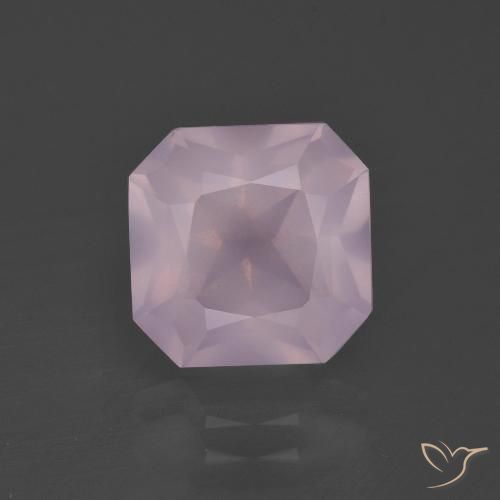4.32ct Natural Luz rosa Quartzo Rosa, Corte Esmeralda, Transparente