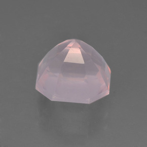 Quartzo Rosa Luz rosa Natural 3.45ct, Corte Esmeralda, Transparente