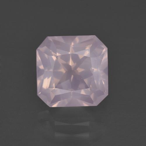 Quartzo Rosa Rosa chiclete Natural 3.47ct, Corte Esmeralda, Transparente