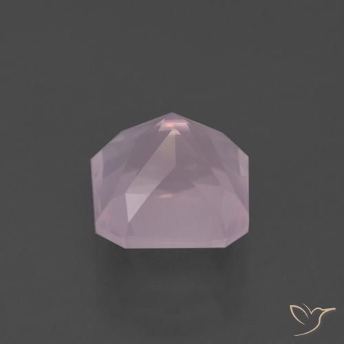 Quartzo Rosa Luz rosa Natural 3.26ct, Corte Octógono / Esmeralda, Transparente