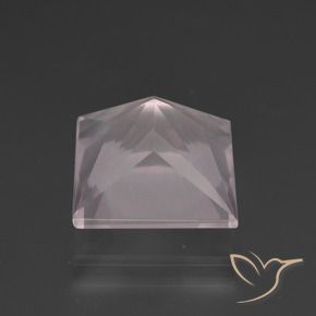 Quartzo Rosa Rosa Rosa bem claro Natural 6.40ct, Quadrado, Transparente