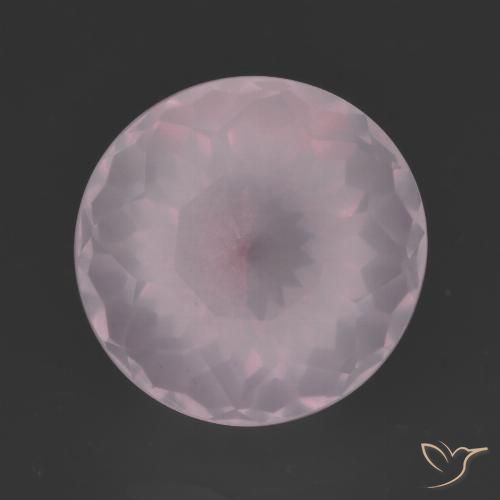 6.88ct Natural Luz rosa Quartzo Rosa, Redondo, Transparente