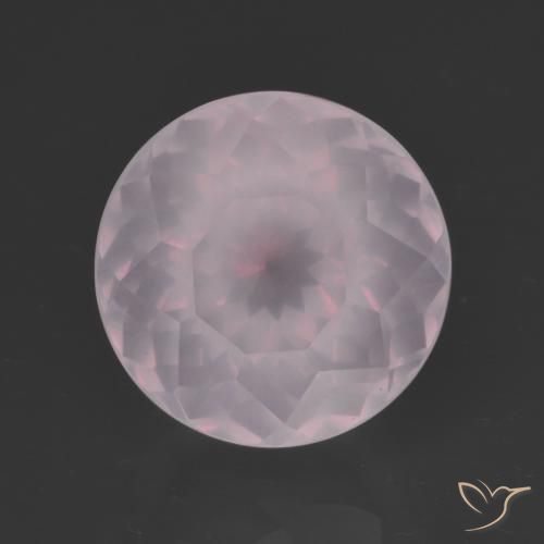 6.87ct Natural Rosa bem claro Quartzo Rosa, Redondo, Transparente