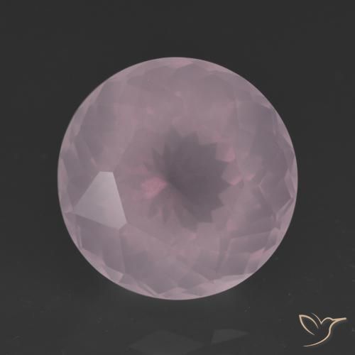 9.32ct Natural Rosa chiclete Quartzo Rosa, Redondo, Transparente