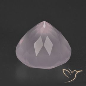 Quartzo Rosa Luz rosa Natural 6.36ct, Redondo, Transparente