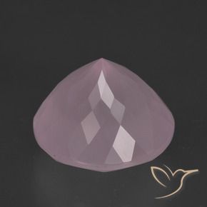 Quartzo Rosa rosa médio Natural 8.32ct, Redondo, Transparente
