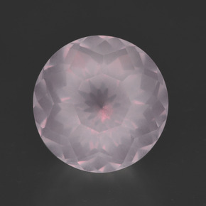 Quartzo Rosa Luz rosa Natural 5.82ct, Corte Redondo, Transparente
