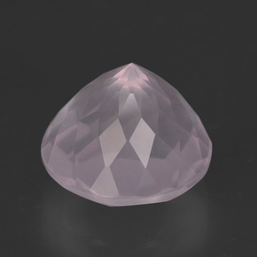 Quartzo Rosa Luz rosa Natural 5.82ct, Corte Redondo, Transparente