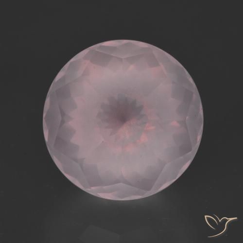 7.65ct Natural Rosa Claro Rosa Quartzo Rosa, Redondo, Transparente